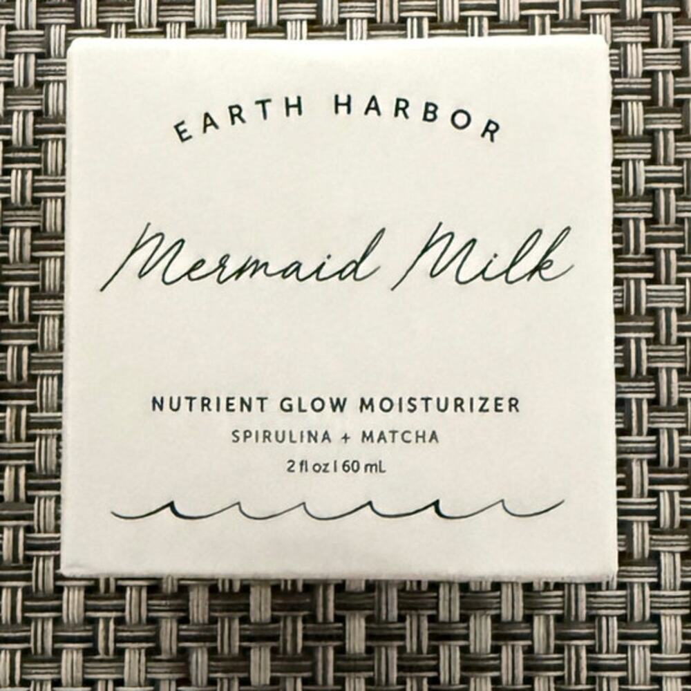 EARTH HARBOR NIB Mermaid Milk Nutrient Glow Moisturizer Spirulina Matcha 2oz